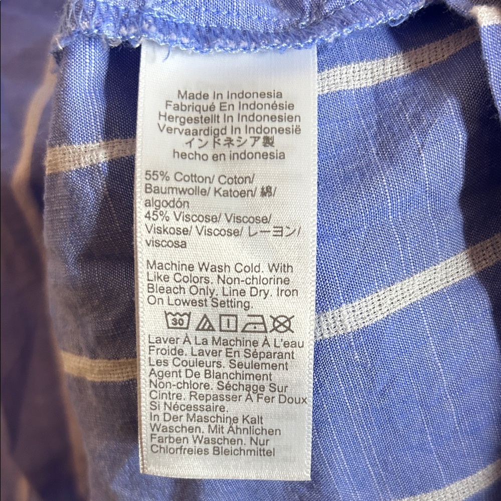 J. Crew Light Blue Striped Blouse - Picture 7 of 7
